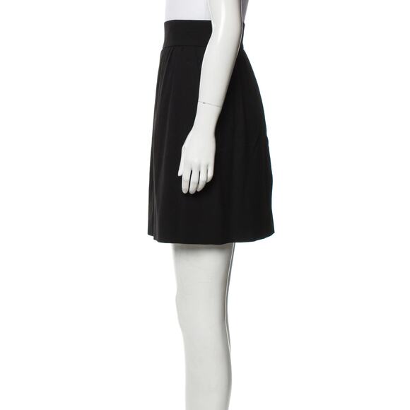 Red Valentino Black Mini Skirt with Slit Pockets in Size Medium - Picture 2 of 6
